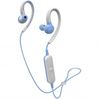 Auriculares deportivos inalámbricos Pioneer SE-E6BT con micrófono azul