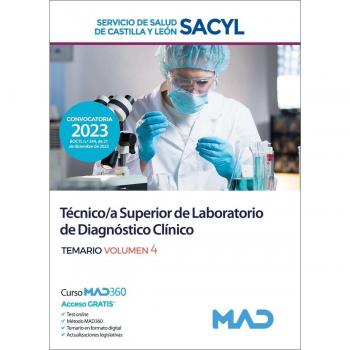 Técnico/a Superior de Laboratorio de Diagnóstico Clínico del Servicio de Salud de Castilla y León VOL 4 (Tapa blanda).
