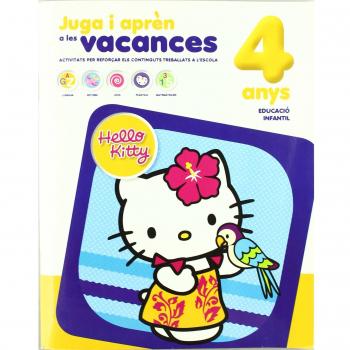 4 añys juga i apren en vacances hello kitty (Tapa blanda).