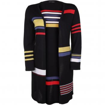 Doris Streich Damen Strickcardigan – Bunte Blockfarben