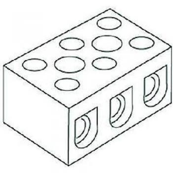 Terminale Kleinhuis 127G 0,75 mm 2,5 mm porz. Distributore 2 Vie
