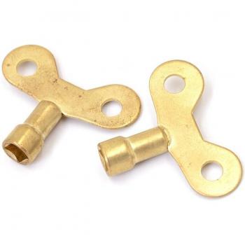 2pcs Water Tap Bleed Key with Square Socket