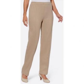 Schlupfhose für Damen, 100% Baumwolle, unifarben, Sesam