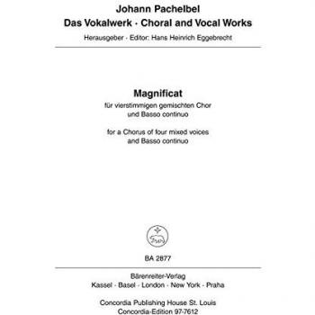 Magnificat Anima Mea (Motette) Gemischter Chor (Satb),  Basso Continuo