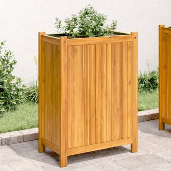 Pot de Plantes en Bois d'Acacia 54x31x75 cm