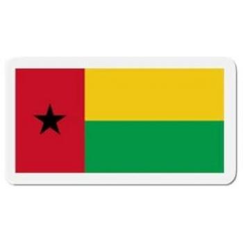 Synthetic Resin Guinea-Bissau Flag Magnet