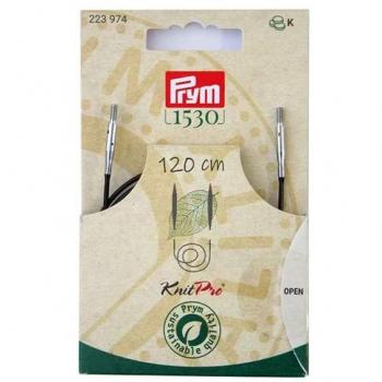 Cable Natural 40-150 cm – Aigu, Crochets Interchangeables – Prym – Knitpro 120 cm Marron
