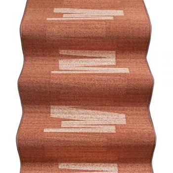Tapis d'Entrée Bordé Orange 67x140 cm