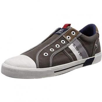 S.Oliver Herren Slip On Sneaker Grau 44 EU