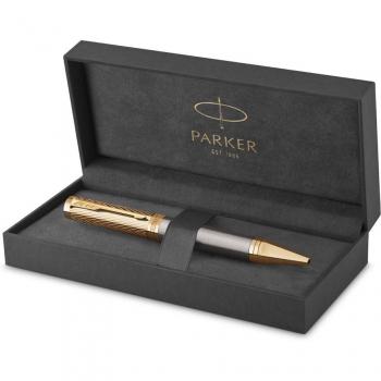 Parker Ingenieuse Pionier Grau Goldlack