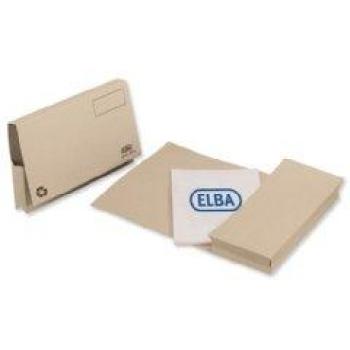 Elba Probate Wallets Full Flap Heavyweight Manilla 285gsm 65mm Foolscap Buff Pack of 25