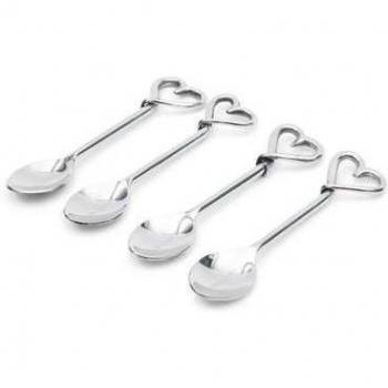 Riviera Maison Löffel Geschirr Mit Liebe 4 ct Weiss