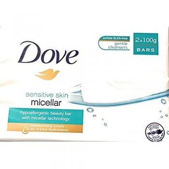 Dove Pure & Sensitive Beauty Cream Twin Pack 8 Soap Bars