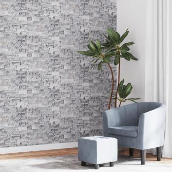 Vidaxl 3D Stone Effect Wallpaper Grey and Brown 10x0.53 m Non-woven