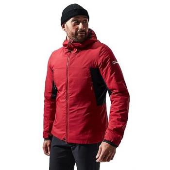Berghaus MTN Seeker MW Hooded Parka – Red Dahlia & Jet Black 2XL Male