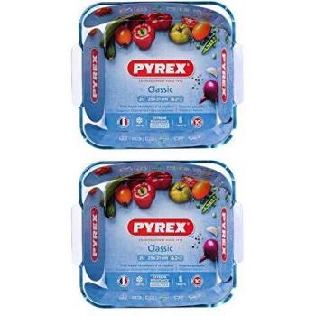 Pyrex Classic Multipurpose Glass Square Roaster 25x21cm