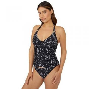 Top de baño tankini sin relleno para mujeres con manchas