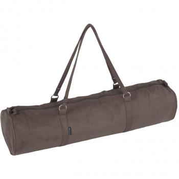 Yogastoffel in Olivbraun – Zip‑Klettverschluss, Velours, 69 cm
