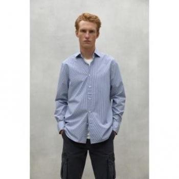 Ecoalf Alfredo Men's Deep Navy Long Sleeve Tee – Small