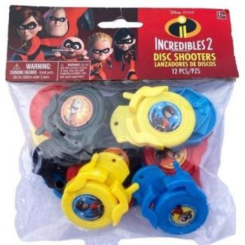 Mini Dischi Incredibili 2 con Lanciatore (Confezione da 12)