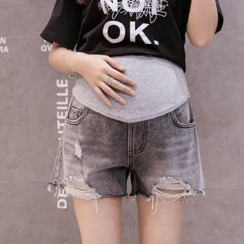 Pregnant Women's Casual Denim Shorts