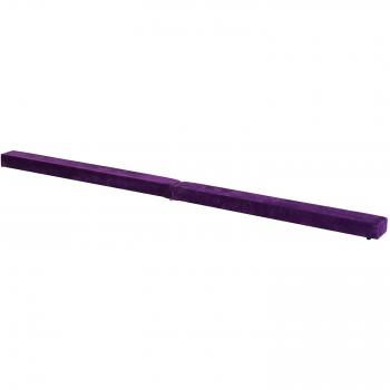 Purple Suede Balance Beam – 2.4m Folding – Home Gym Training