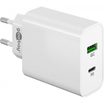 Goobay Dual USB Snabbladdare 45W QC3.0