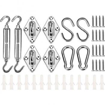 Heavy Duty Sun Shade Sail Fixing Accessories Kit