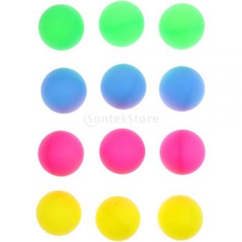 12 Pieces Colorful Entertainment Balls for Table Games