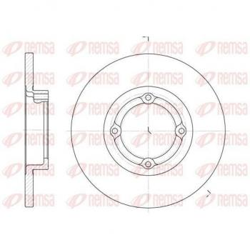 REMSA Noise Reduction Brake Disc 6606.00