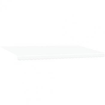 Auvent VidaXL 600x300 cm LED blanc, rétractable manuel
