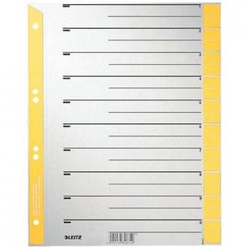 Leitz Trennblätter A4 Taben gelb 230g/qm VE=25 Stück