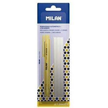 Milan Jet Eraser Blíster 3 Portagomas + 3 Gomas de Recambio