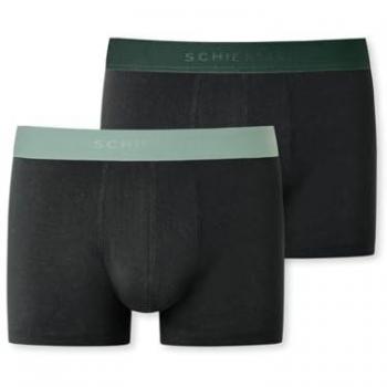 SCHIESSER Long-Shorts 2er-Pack mit farblich abgesetztem Webgummibund mehrfarbig