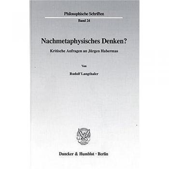 Nachmetaphysisches Denken?
