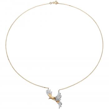 Damen‑Collier Diemer Gold: Paradiesvogel Chic