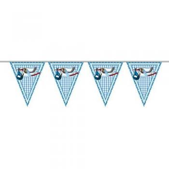 Folat Wimpelkette für Baby Shower Storch 10 m