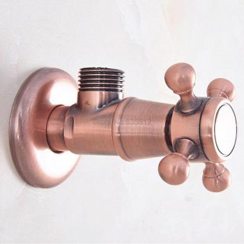 1/2 Male Angle Stop Valve Brass Antique Red Copper