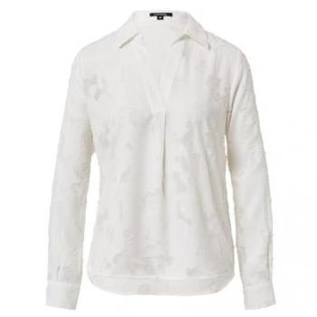Semitransparente Jacquard‑Bluse Relaxed Fit Größe 38