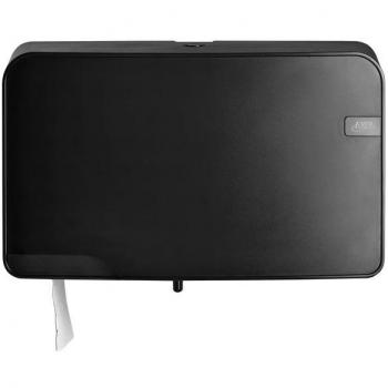 Distributeur de papier toilette noir mini duo jumbo Euro 441057