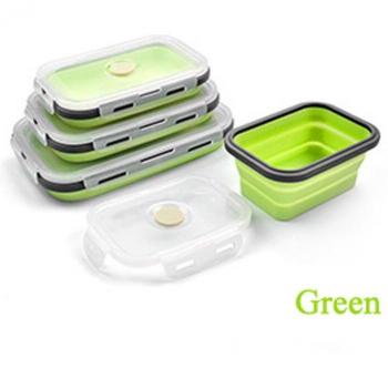 Collapsible Silicone Food Storage Containers