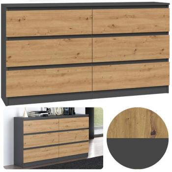 Kommode & Sideboard „Ibonto“ – Multifunktional für Wohnzimmer und Schlafzimmer (138 × 40 × 77 cm)