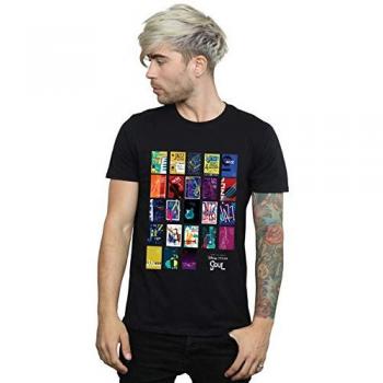 Disney Men's Soul Jazz Poster Wall T-Shirt L, Black