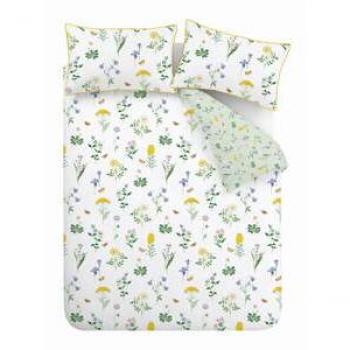The Royal Horticultural Society Botanical Cottage Garden Bedding Set White