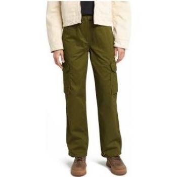 Pantalón Casual de Algodón Orgánico Timberland Verde Mujer 23/30