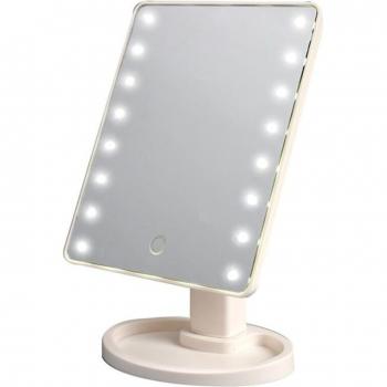 Dimming LED Cosmetic Mirror with 16/22 LEDs and Touchscreen