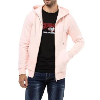 CIPO & BAXX Herren-Casual-Jacke S Pink – 70% Baumwolle, 30% Polyester (Kapuze)
