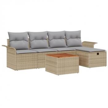 VidaXL Komfortables 6-teiliges Loungesofa mit Kissen