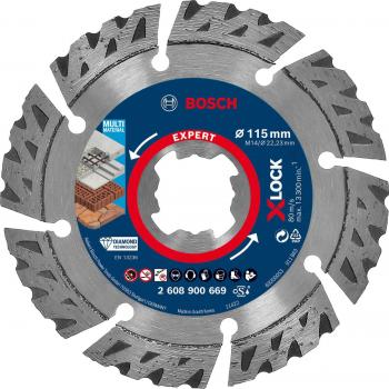 Bosch Disco Diamante X-LOCK Multimaterial 115×22,23×24×12 mm