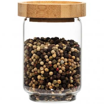 Bocal en bambou 250 ml hermétique empilable